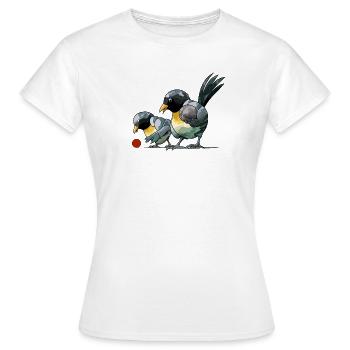 Boules de boules de boules pour pétanque - T-shirt Femme - blanc - Devant - AI Model Female 172 dark (172cm)