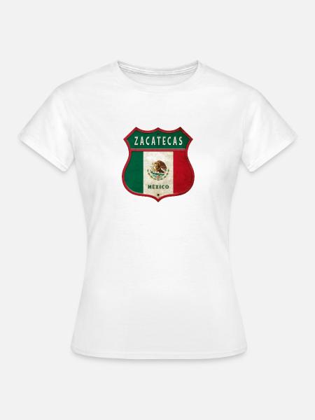 Zacatecas Mexiko Wappen Design - Frauen T-Shirt - Weiß