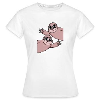 Paresseux paresseux - T-shirt Femme - blanc - Devant - AI Model Female 172 dark (172cm)