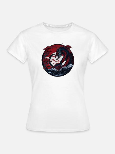 Ewiger Drache - Frauen T-Shirt - Weiß