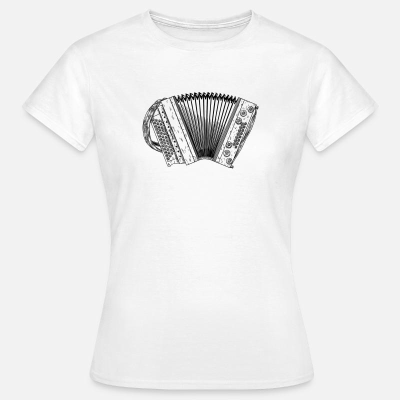 Ziach - Harmonica styrienne - Squeezebox | ZiachON - T-shirt Femme - blanc