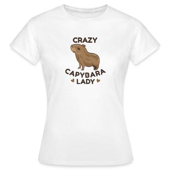 Capybara Zootier Design - Frauen T-Shirt - Weiß - Vorne - AI Model Female 172 dark (172cm)