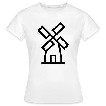 Windmill windmill air energy - Women's T-Shirt - white - Front - AI Model Female 172 dark (172cm)