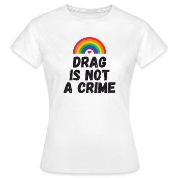La drague n’est pas un crime - T-shirt Femme - blanc - Devant - AI Model Female 172 dark (172cm)