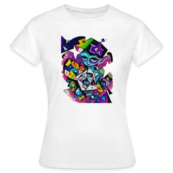 Graffiti - Women's T-Shirt - white - Front - AI Model Female 172 dark (172cm)