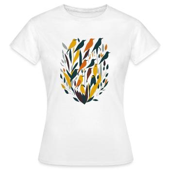 Vögel - Frauen T-Shirt - Weiß - Vorne - AI Model Female 172 dark (172cm)