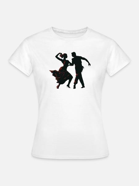 Flamenco Tanz - Frauen T-Shirt - Weiß