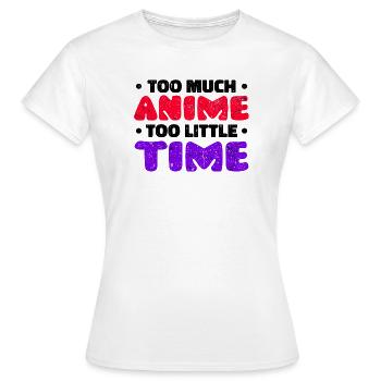 Anime Statement Trickfilm Manga Comic Mangastyle - Frauen T-Shirt - Weiß - Vorne - AI Model Female 172 dark (172cm)