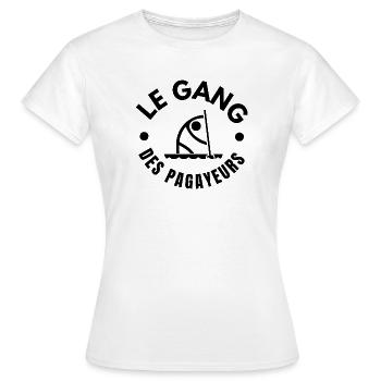 paddle, fan de paddle, pagayer, SUP - T-shirt Femme - blanc - Devant - AI Model Female 172 dark (172cm)