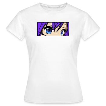 Cartoon Comic Mangastyle Anime Manga Japon - T-shirt Femme - blanc - Devant - AI Model Female 172 dark (172cm)