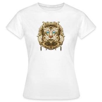 Tête d’animal fantaisie décorative - T-shirt Femme - blanc - Devant - AI Model Female 172 dark (172cm)