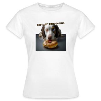 Absolut Self control dog 01 - T-shirt Femme - blanc - Devant - AI Model Female 172 dark (172cm)