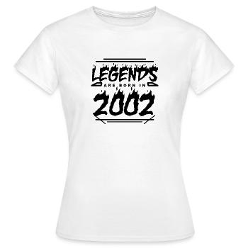 Legende 2002 - Jahrgang 2002 - Baujahr 2002 - Frauen T-Shirt - Weiß - Vorne - AI Model Female 172 dark (172cm)