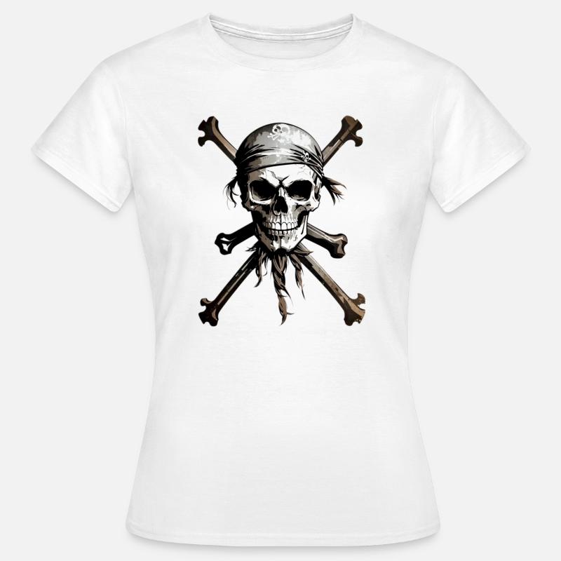 Pirata, Pirata - Maglietta da donna - bianco