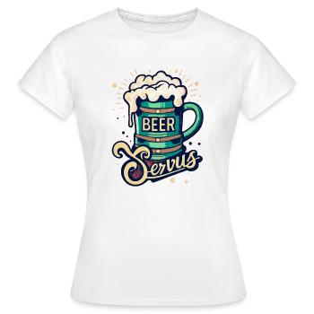 Servus - T-shirt Femme - blanc - Devant - AI Model Female 172 dark (172cm)