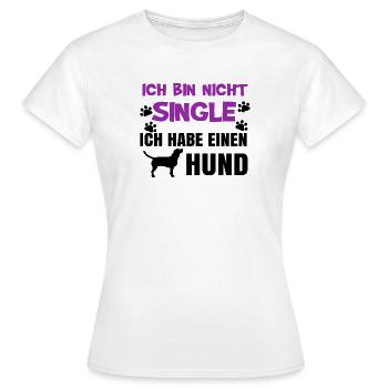 Déclaration de chien Animal en peluche Animal préféré Animaux de compagnie - T-shirt Femme - blanc - Devant - AI Model Female 172 dark (172cm)