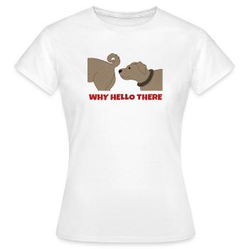 Haustiere Hund Statement Kuscheltier Heimtier - Frauen T-Shirt - Weiß - Vorne - AI Model Female 172 dark (172cm)