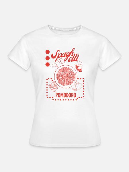 Spaghetti - Frauen T-Shirt - Weiß