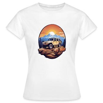 Véhicule tout-terrain 4x4 - T-shirt Femme - blanc - Devant - AI Model Female 172 dark (172cm)
