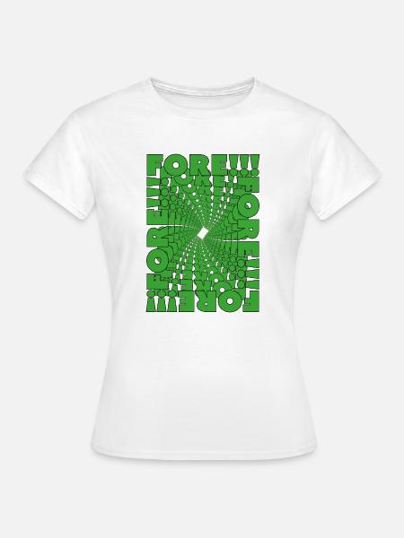 Fore! Golfen mit Stil - Frauen T-Shirt - Weiß