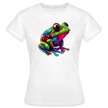 Frog - Women's T-Shirt - white - Front - AI Model Female 172 dark (172cm)