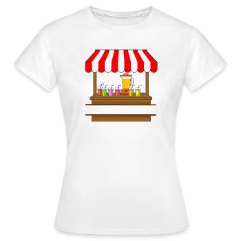 Smoothies market stall - Women's T-Shirt - white - Front - AI Model Female 172 dark (172cm)