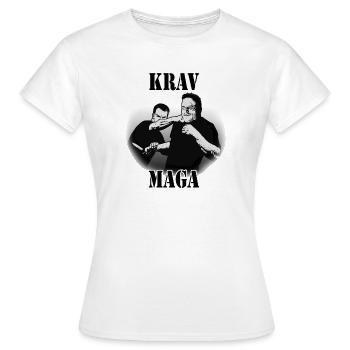 Krav Maga knife defense - Women's T-Shirt - white - Front - AI Model Female 172 dark (172cm)