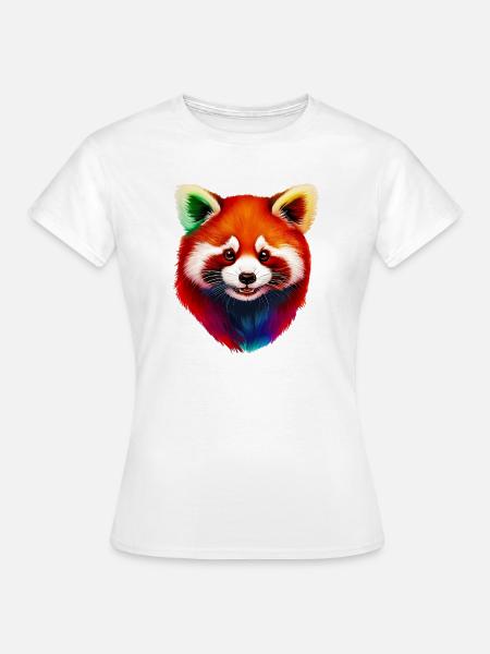 Kleiner Panda - Frauen T-Shirt - Weiß