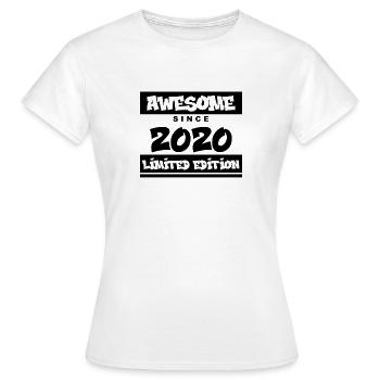 2020 - Jahrgang 2020 - Fantastisch seit 2020 - Frauen T-Shirt - Weiß - Vorne - AI Model Female 172 dark (172cm)