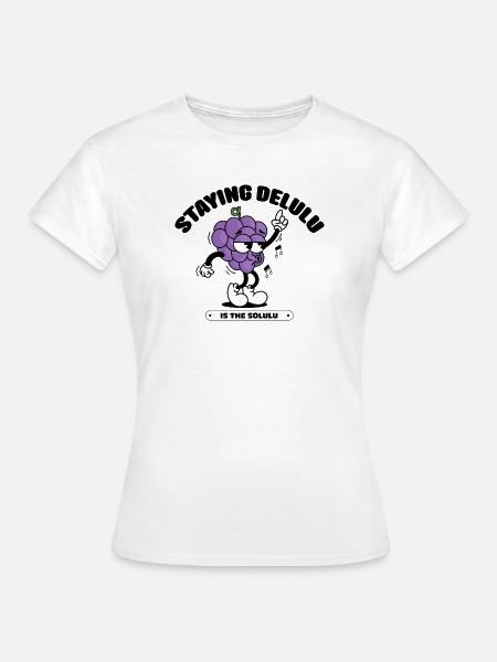 Delulu is the solulu - Frauen T-Shirt - Weiß