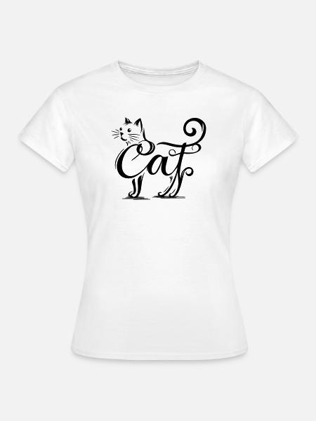 Katzen-Overlay - Verschmolzene Katze - Frauen T-Shirt - Weiß