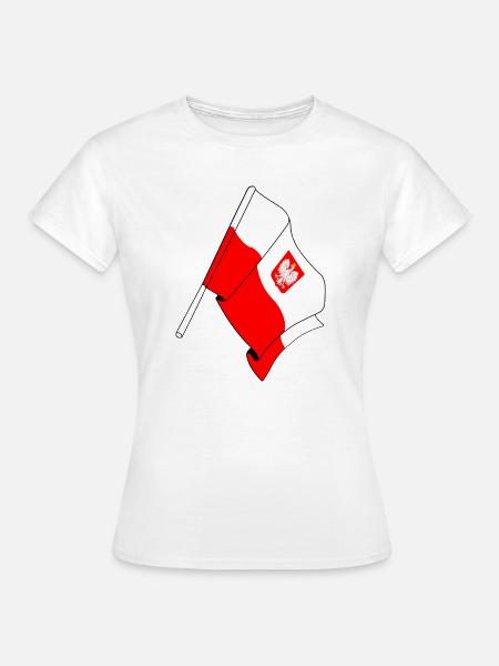 Flagge: Polen - Frauen T-Shirt - Weiß