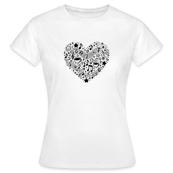 Alltag Liebe - Frauen T-Shirt - Weiß - Vorne - AI Model Female 172 dark (172cm)