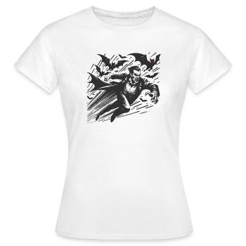 vampir fledermaus gruselig graf monster - Frauen T-Shirt - Weiß - Vorne - AI Model Female 172 dark (172cm)