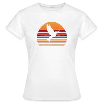 Paix pour le monde | Paix mondiale - T-shirt Femme - blanc - Devant - AI Model Female 172 dark (172cm)