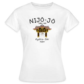 Château de Nijo-jo, villa impériale de Kyoto, Japon, dessin - T-shirt Femme - blanc - Devant - AI Model Female 172 dark (172cm)