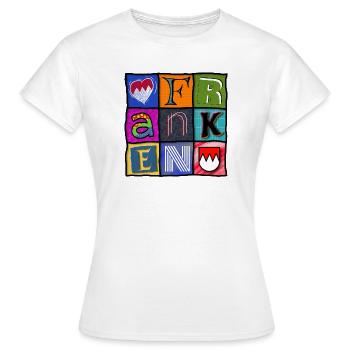 Franconie - Pop Art - Cool - T-shirt Femme - blanc - Devant - AI Model Female 172 dark (172cm)