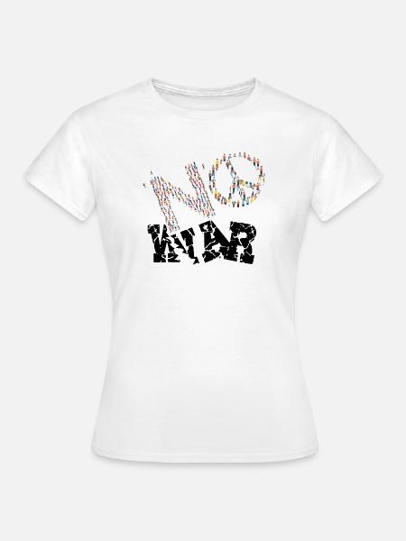 KEIN KRIEG - Frauen T-Shirt - Weiß