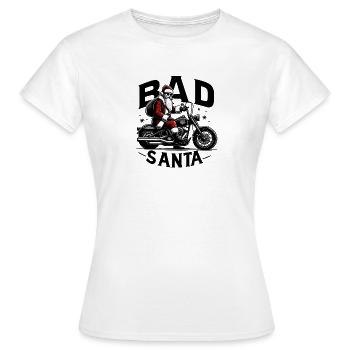 Santa Rebelle - Cadeau Audace - T-shirt Femme - blanc - Devant - AI Model Female 172 dark (172cm)