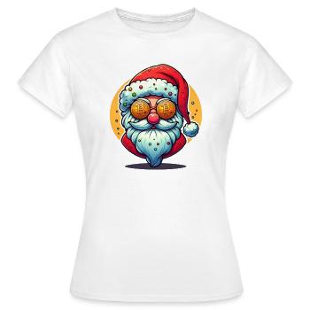 Crypto Claus - T-shirt Femme - blanc - Devant - AI Model Female 172 dark (172cm)