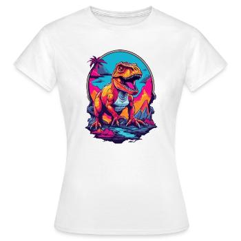 Tyrannosaurus Rex - Frauen T-Shirt - Weiß - Vorne - AI Model Female 172 dark (172cm)