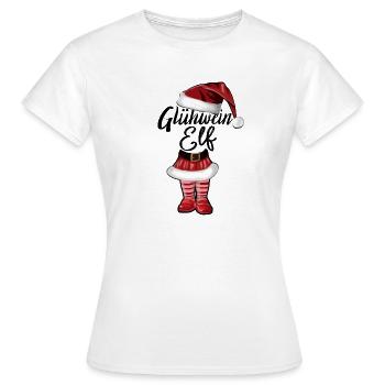 Christmas Mulled Wine Elf - Women's T-Shirt - white - Front - AI Model Female 172 dark (172cm)