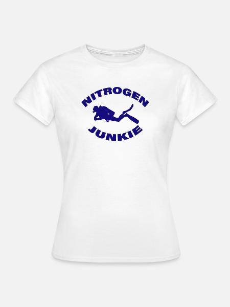 NITROGEN JUNKIE - Frauen T-Shirt - Weiß