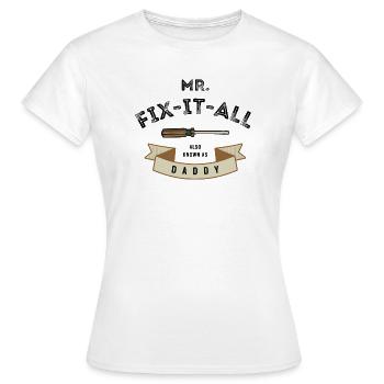 Je répare tout - T-shirt Femme - blanc - Devant - AI Model Female 172 dark (172cm)
