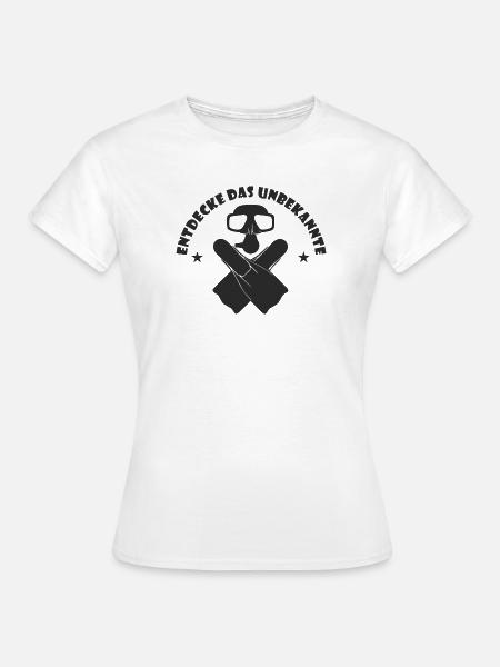 Apnoetaucher Apnoe Freediving Tauchen Geschenk - Frauen T-Shirt - Weiß