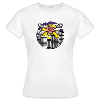 Drone Drone Drones - T-shirt Femme - blanc - Devant - AI Model Female 172 dark (172cm)