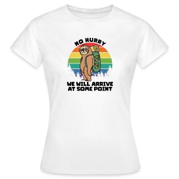 Campingplatz Wanderer Statement Camping Natur - Frauen T-Shirt - Weiß - Vorne - AI Model Female 172 dark (172cm)