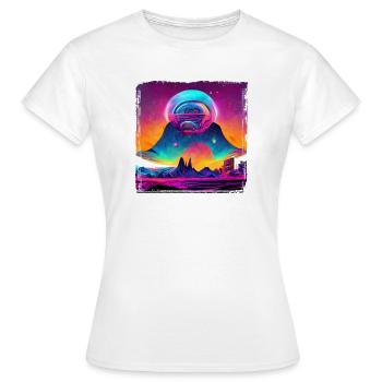 Fantaisie spatiale - T-shirt Femme - blanc - Devant - AI Model Female 172 dark (172cm)