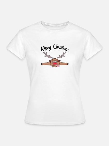 Weihnachten weihnachtlich Geschenk - Frauen T-Shirt - Weiß