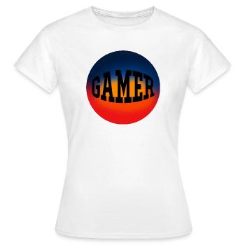 Gamer-Spielkonsole - Frauen T-Shirt - Weiß - Vorne - AI Model Female 172 dark (172cm)